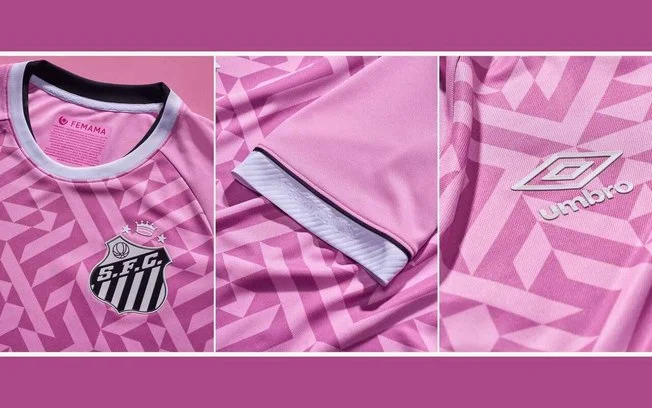 Santos lança camisa exclusiva do outubro rosa com design inovador