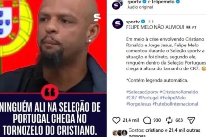 Cristiano ronaldo aumenta tensão na seleção portuguesa ao ‘curtir’ crítica