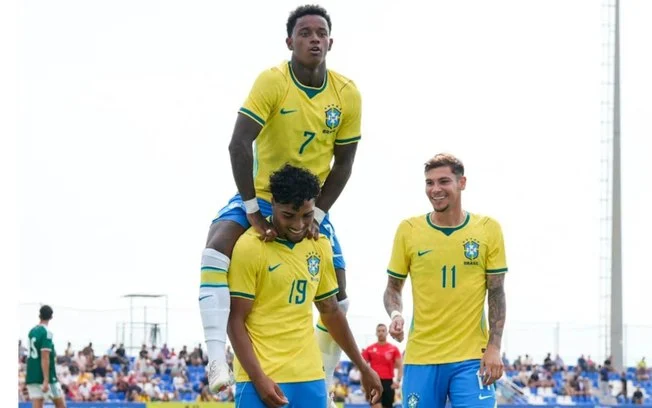 Zagueiro vitão, joia do atlético mg, celebra estreia bem sucedida na seleção