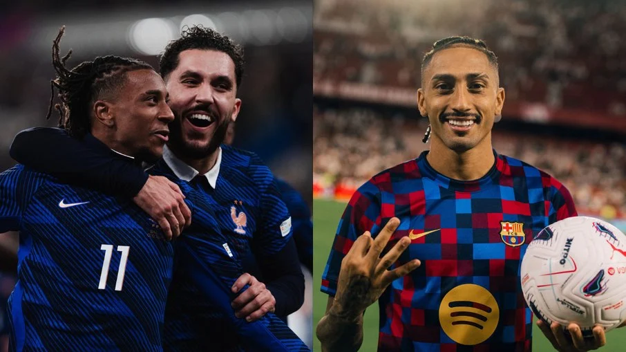 Michael olise (bayern) x raphinha (barcelona): quem tem o melhor